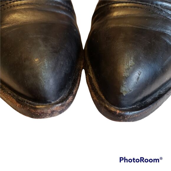 Rachel Zoe Boots Ankle Womens 8.5 Liam Buckle Leather Moto Pointed Toe Booties - Picture 10 of 12